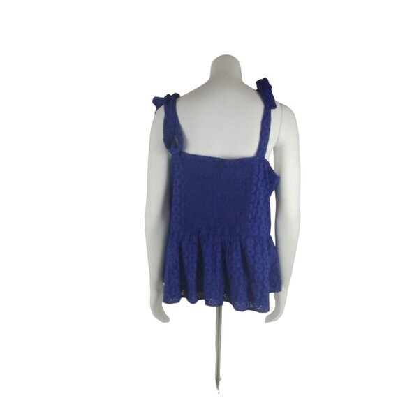 Sofia Jeans Womens 3X Blue Peplum Tank Top New with Tags - Picture 7 of 11
